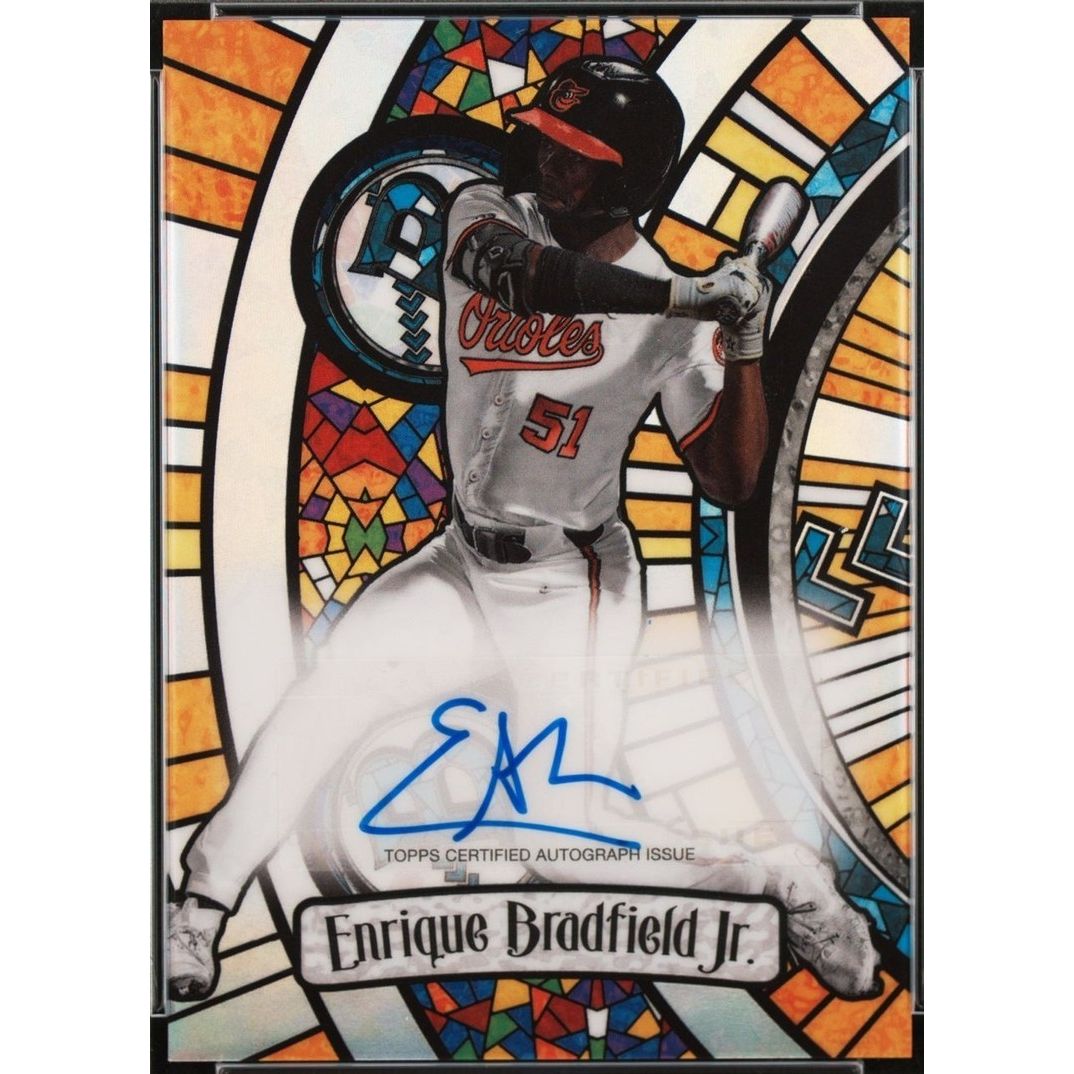 2023 Bowman Draft - Bowman Glass Autographs Enrique Bradfield #BGA-EB /99 PSA 10