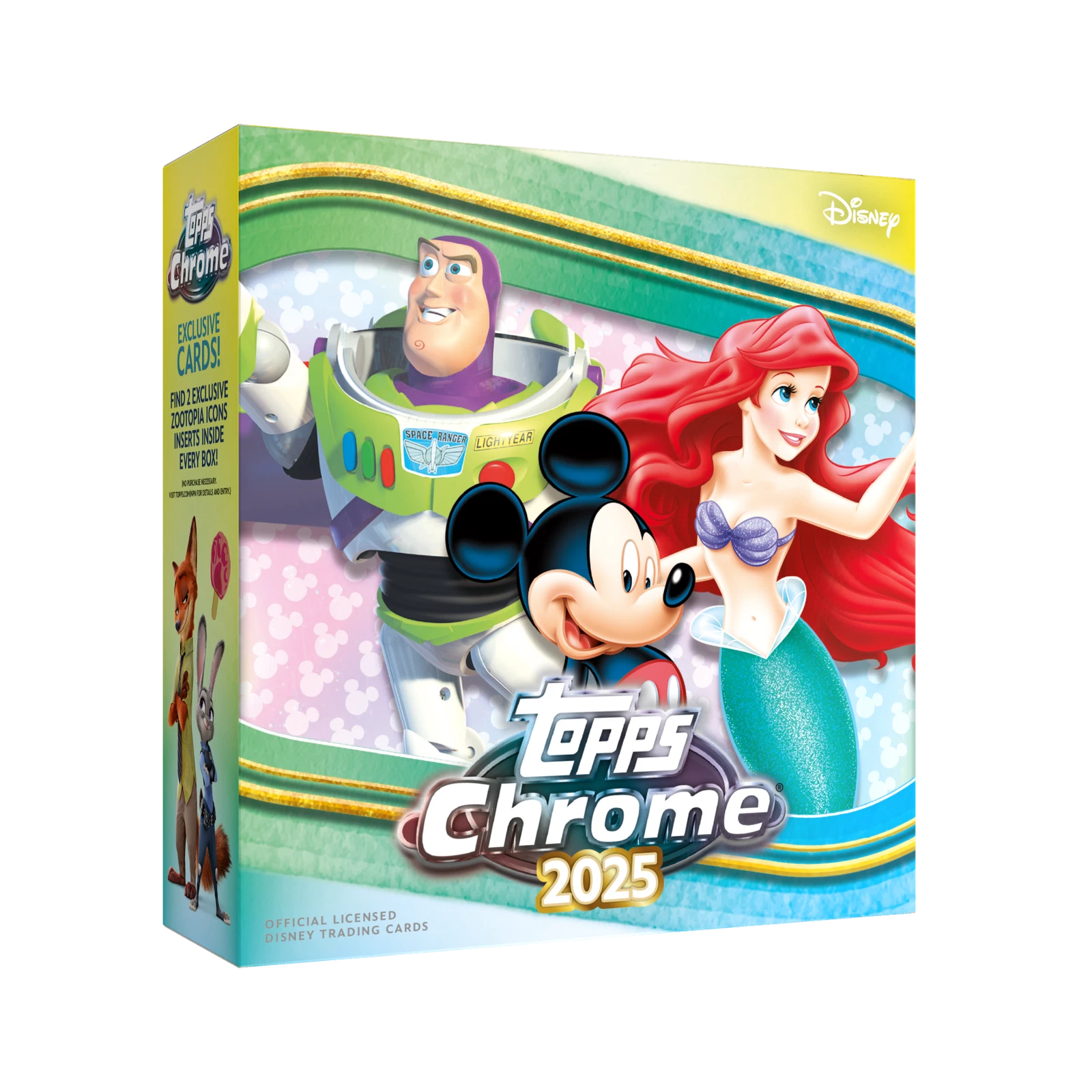 2025 Topps Chrome Disney Mega Box (60 Cards/2 Zootopia Inserts)