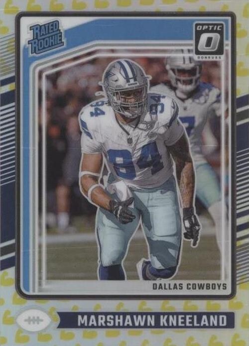 2024 Panini Donruss Optic Rated Rookie Marshawn Kneeland F lex Prizm /149 (RC)
