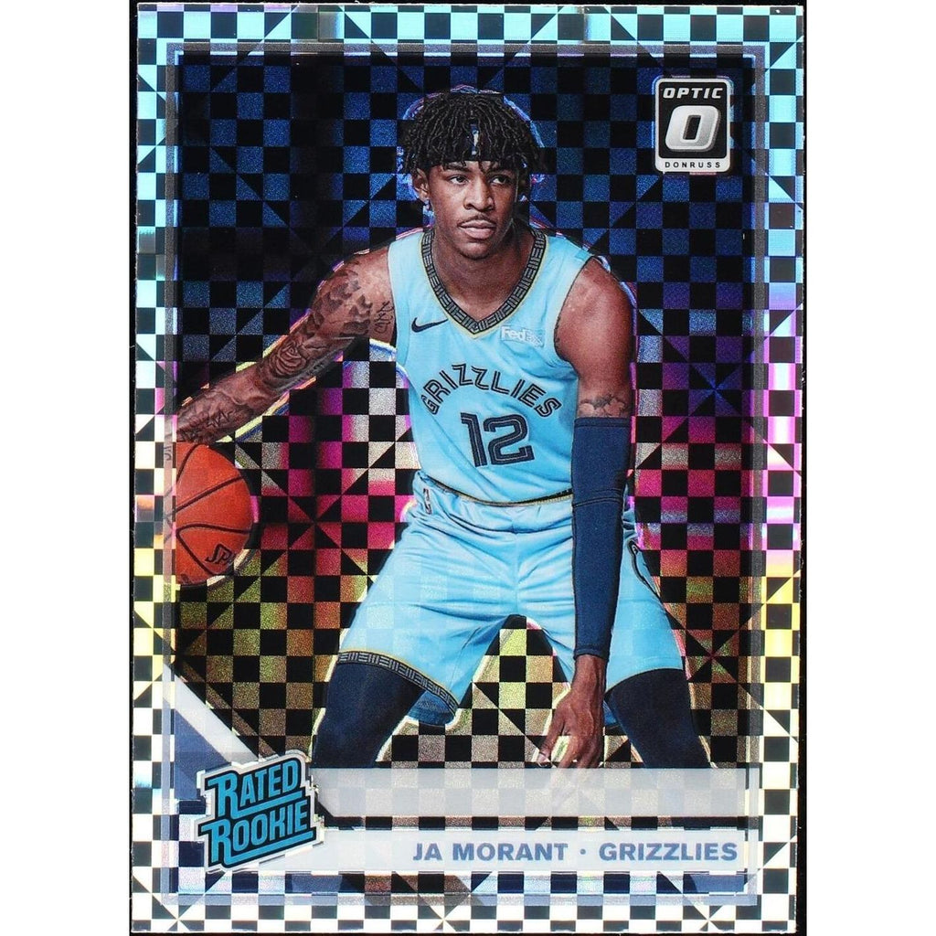 2019-20 Panini Donruss Optic - Rated Rookie Ja Morant #168 Checkerboard Prizm...