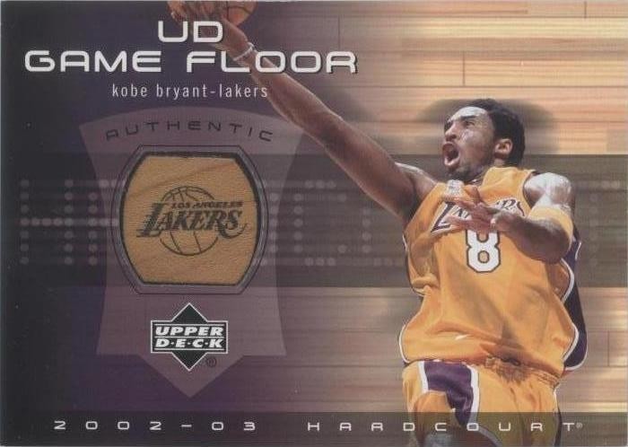 Kobe Bryant **PSA 6** Upper Deck 2002 Hardcourt Game Floor  #KB-F Low POP!!!
