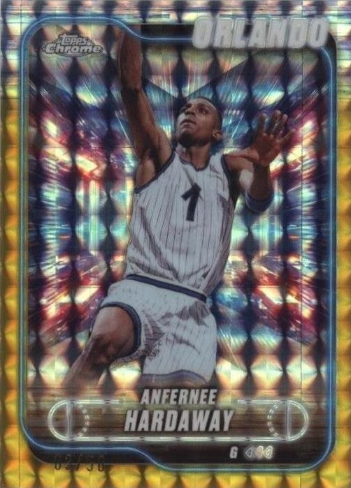 2024-25 Topps Chrome - Anfernee Hardaway #68 Gold Geometric Refractor /50
