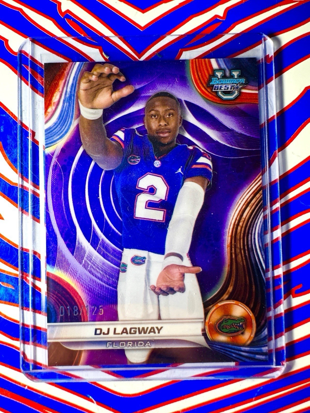 2024 Bowman's Best University - DJ Lagway #88 Purple Refractor /125 (RC)