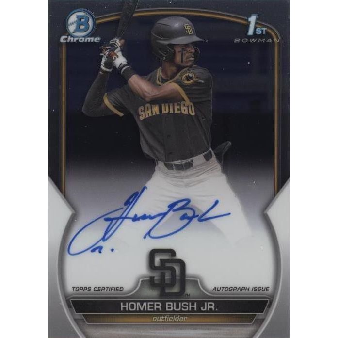 2023 Bowman Draft - Chrome Prospect Autographs Homer Bush Jr. #CDA-HB (AU, RC)