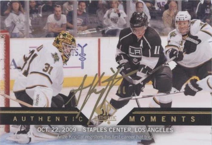 2013-14 SP Authentic - Authentic Moments Anze Kopitar #174 Autographs (AU)