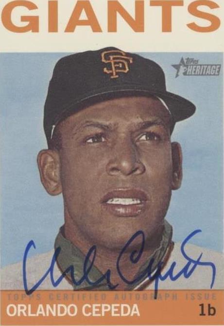 2013 Topps Heritage - Real One Autographs Orlando Cepeda #ROA-OC (AU) PSA 9