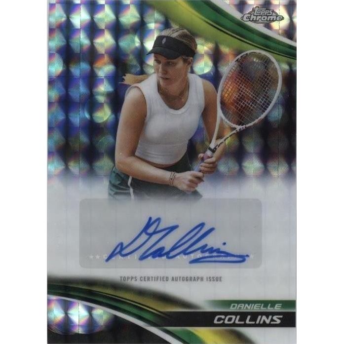 2025 Topps Chrome - Autographs I Danielle Collins #CA-DCS Geometric Refractor...
