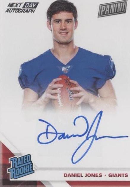 2019 Panini RPS Next Day - Signatures Daniel Jones “Platinum” (#6/7) BGS 9/10