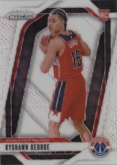 2024-25 Panini Prizm - Kyshawn George #257 White Wave Prizm /38 (RC)