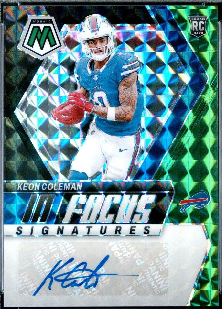 2024 Panini Mosaic - In Focus Signatures Keon Coleman #IF-KCN Choice Fusion...