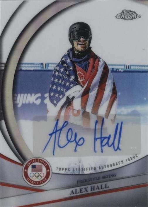 2026 Topps Chrome U.S. Olympic & Paralympic - Alex Hall #BCA-AHA REFRACTOR AUTO