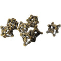 Gold/Hollow/Metal Polyhedral Dice (7 Count)