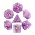 Purple/Jade Polyhedral Dice (7 Count)