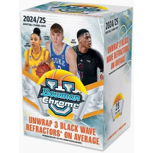 2024-25 Bowman Chrome University Basketball Blaster Box