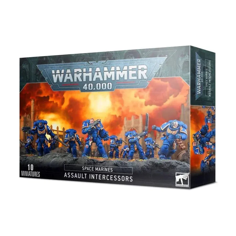 Warhammer 40K Space Marines Assault Intercessors with Jump Packs