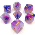 Blue/Purple/Jade Polyhedral Dice (7 Count)