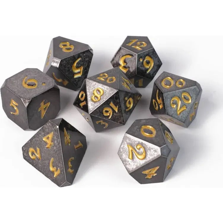Gold/Ancient/Shadow/Metal Polyhedral Dice (7 Count)