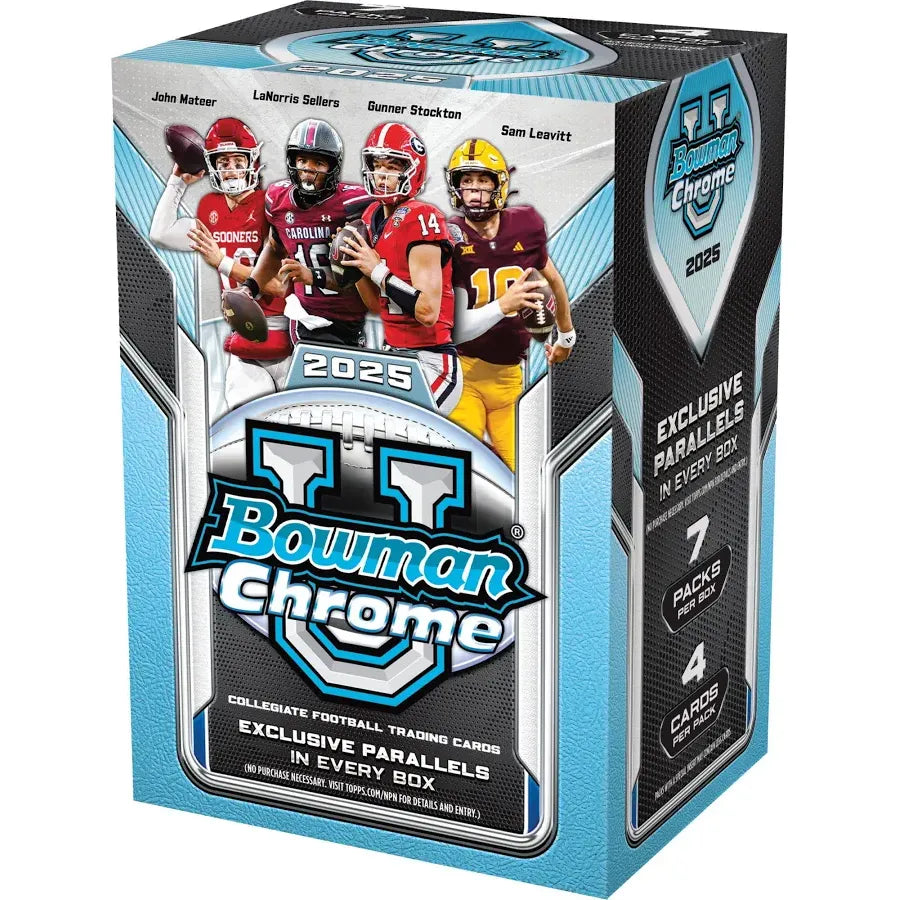 2028 Bowman Chrome University Football Blaster Box