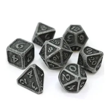 Black/Granite Polyhedral Dice (7 Count)