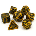 Gold/Almost Metal Polyhedral Dice (7 Count)