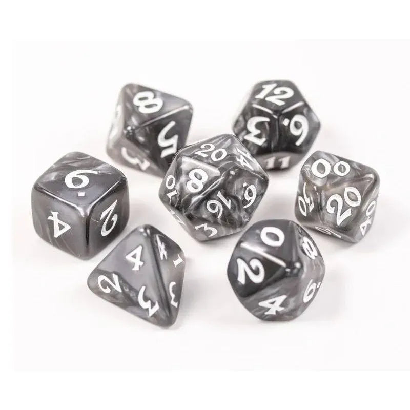 Gray/Granite Polyhedral Dice (7 Count)