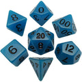 Blue/Black/Glow in Dark Dice (7 Count)