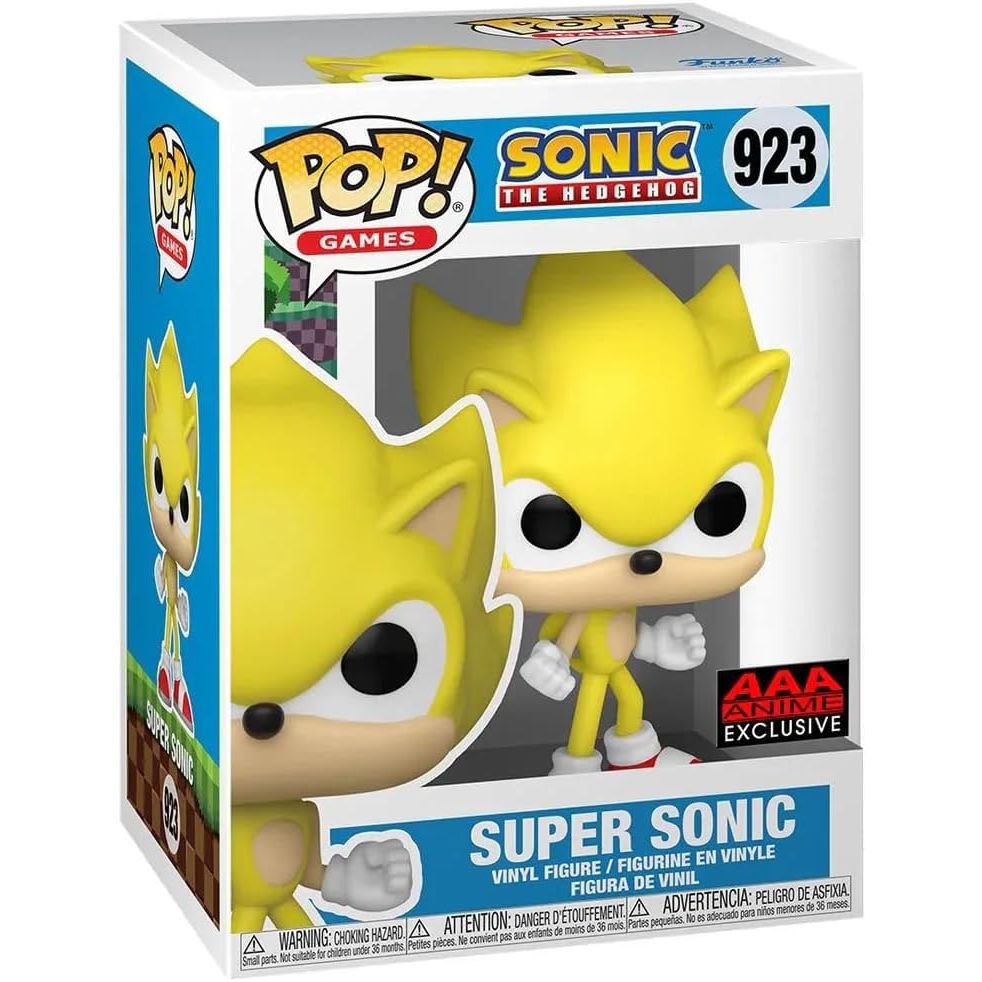 The Funko Pop! Games: Sonic the Hedgehog - Super Sonic #923 AAA Anime Exclusive