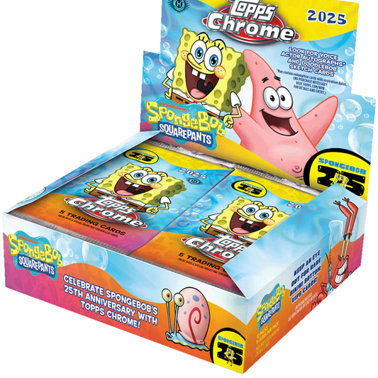 2025 Topps Chrome Spongebob Squarepants 25th Anniversary Hobby Box
